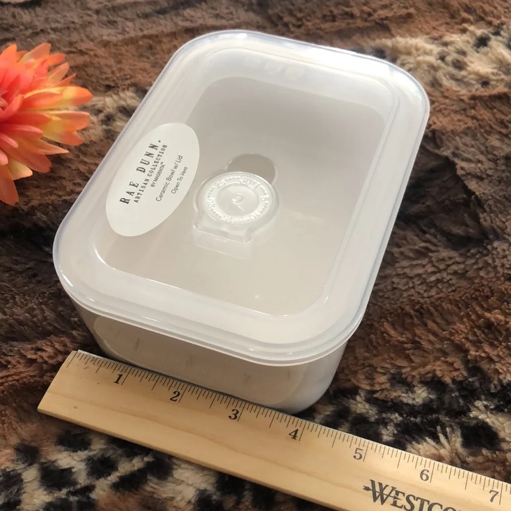 Rae Dunn DELISH ceramic food storage container